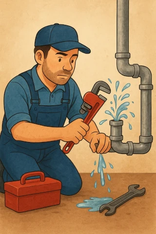 Desperfectos compraventa inmueble fontanero